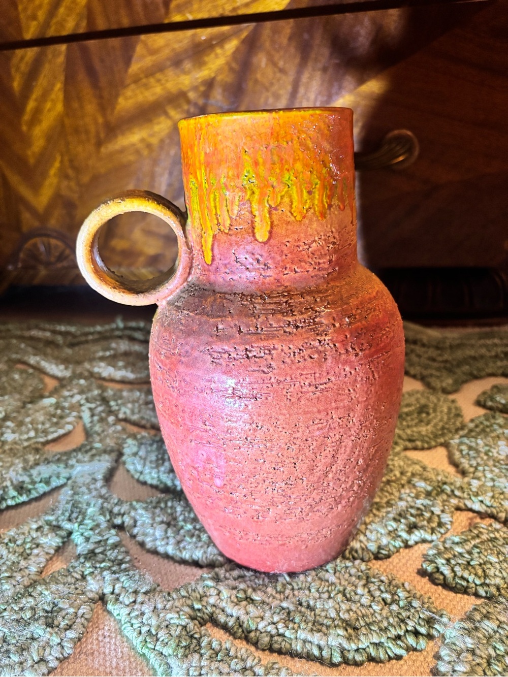 VINTAGE HANDMADE ITALIAN VESSEL / VASE. MCM